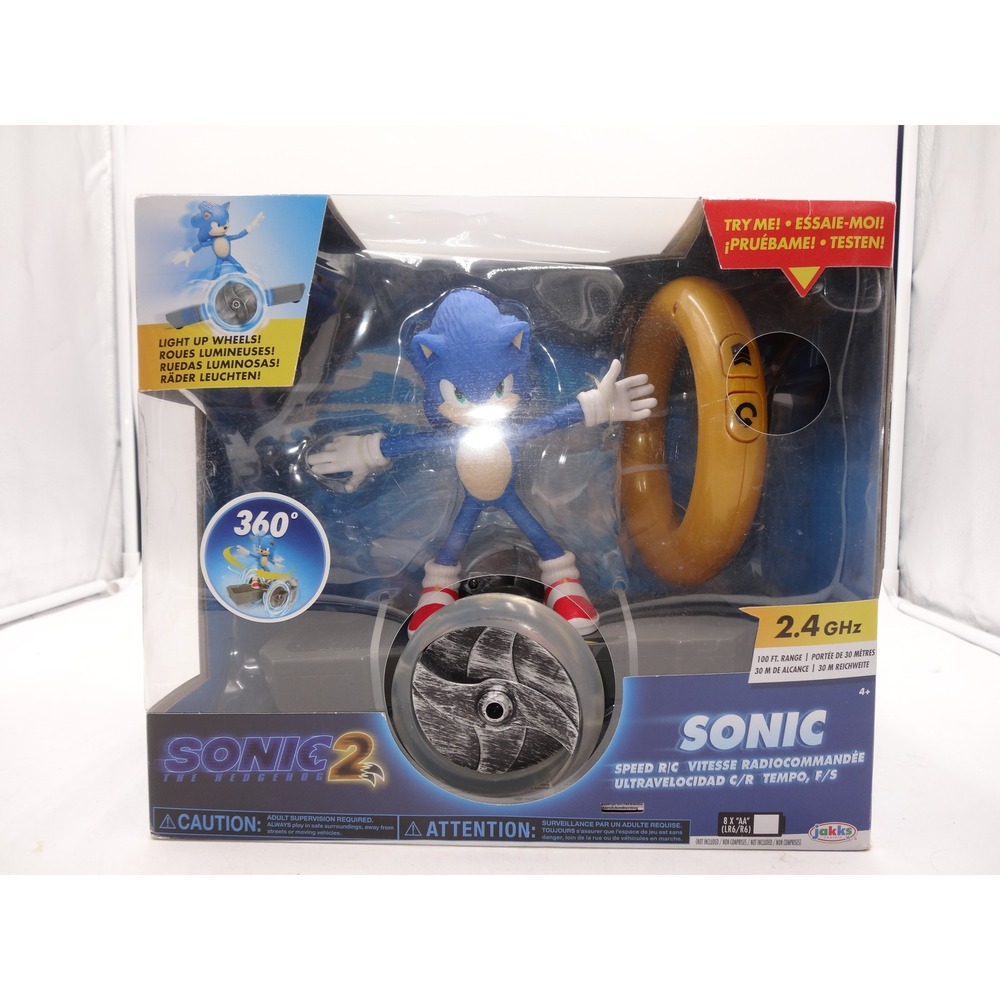 JAKKS Pacific Sonic‎ The Hedgehog Speed RC Skateboard Gold Ring Controller - Picture 2 of 10